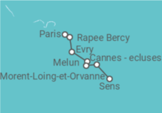 Itinéraire -  Escales royales et cités médiévales De Paris à Sens (formule port/port) - CroisiEurope