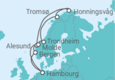 Itinéraire -  Norvège - MSC Croisières