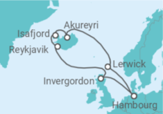 Itinéraire -  Royaume-Uni, Islande - MSC Croisières