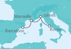 Itinéraire -  France, Italie - MSC Croisières