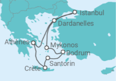 Itinéraire -  Turquie, Grèce - Costa Croisières