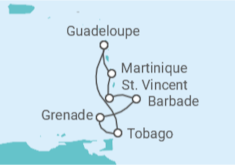 Itinéraire -  Barbade, Martinique - Costa Croisières