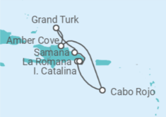 Itinéraire -  République Dominicaine, Bahamas - Costa Croisières