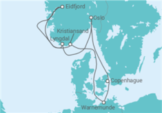 Itinéraire -  Allemagne, Norvège - MSC Croisières