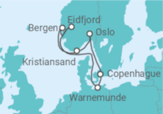 Itinéraire -  Allemagne, Norvège - MSC Croisières