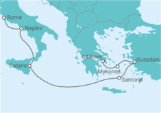 Itinéraire -  Italie, Grèce, Turquie - Royal Caribbean