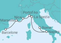 Itinéraire -  Italie, France - Celebrity Cruises