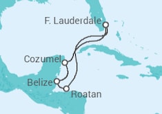 Itinéraire -  Honduras, Belize, Mexique - Princess Cruises