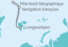 Itinéraire -  LE COMMANDANT CHARCOT desde Longyearbyen, Spitsbergen - Ponant