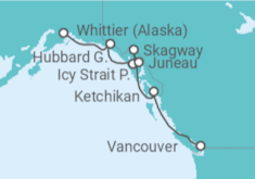 Itinéraire -  Alaska - Norwegian Cruise Line