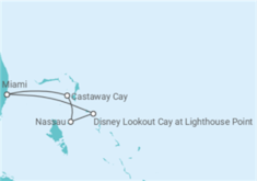 Itinéraire -  Bahamas - Disney Cruise Line