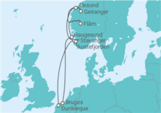 Itinéraire -  Fjords de Norvège - CFC Compagnie Française de Croisières