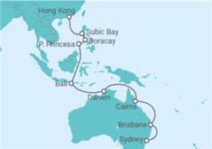 Itinéraire -  Australie - Costa Croisières