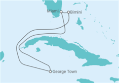 Itinéraire -  Iles Caiman - Virgin Voyages