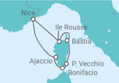 Itinéraire -  Grand tour de Corse, lîle de beauté révèle ses trésors - Vols inclus - CroisiMer