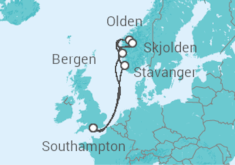 Itinéraire -  Norvège - Cunard