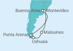 Itinéraire -  Argentine, Chili, Uruguay - Princess Cruises
