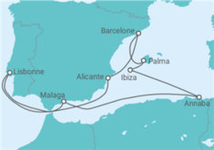 Itinéraire -  Espagne, Portugal - Explora Journeys