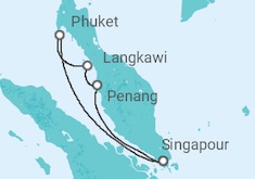 Itinéraire -  Malaisie, Thailande - Royal Caribbean