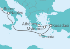 Itinéraire -  Italie, Grèce, Turquie - Princess Cruises