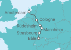 Itinéraire -  Hollande, Allemagne, France, Suisse - Crucemundo