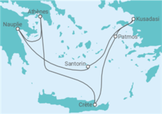 Itinéraire -  Rhapsodie Grecque - Regent Seven Seas