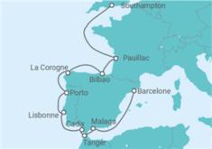 Itinéraire -  La péninsule Ibérique illuminée par le soleil - Regent Seven Seas