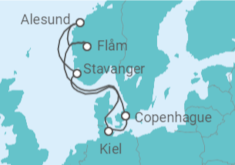 Itinéraire -  Terre des Vikings TI - Costa Croisières