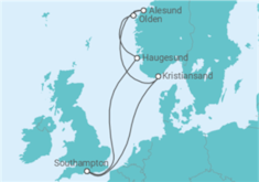 Itinéraire -  Norvège TI - MSC Croisières