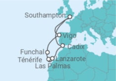Itinéraire -  Iles Canaries et Madère TI - MSC Croisières