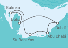 Itinéraire -  Emirats Arabes Unis, Qatar - Celestyal Cruises