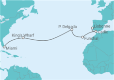 Itinéraire -  Bermudes, Portugal, Espagne - Regent Seven Seas