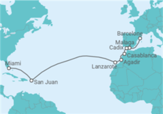 Itinéraire -  Espagne, Maroc, Porto Rico - Regent Seven Seas