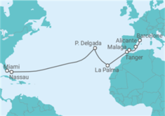 Itinéraire -  Bahamas, Portugal, Espagne, Maroc - Regent Seven Seas