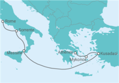 Itinéraire -  Grèce, Turquie, Italie - Regent Seven Seas
