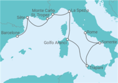 Itinéraire -  France, Monaco, Italie - Regent Seven Seas