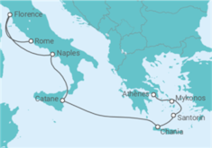 Itinéraire -  Italie, Grèce - Virgin Voyages