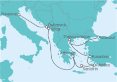 Itinéraire -  Croatie, Monténégro, Grèce, Turquie - Norwegian Cruise Line