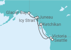 Itinéraire -  Alaska - Norwegian Cruise Line