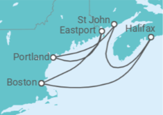 Itinéraire -  Canada - Norwegian Cruise Line