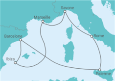 Itinéraire -  Secret de la Méditerranée
- Costa Croisières