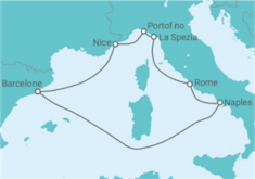 Itinéraire -  France, Italie - Celebrity Cruises
