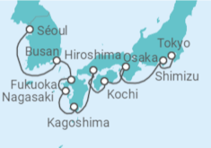 Itinéraire -  De Tokyo (Japon) à Incheon (Séoul, Corée du Sud) - Celebrity Cruises