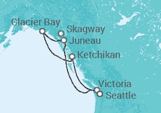 Itinéraire -  Alaska - Princess Cruises