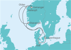 Itinéraire -  Norvège, Allemagne - Costa Croisières
