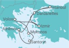 Itinéraire -  Turquie, Grèce TI - Costa Croisières