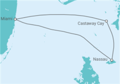 Itinéraire -  Bahamas - Disney Cruise Line