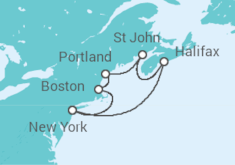 Itinéraire -  États-Unis, Canada - Princess Cruises