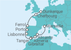 Itinéraire -  Saveurs de lAtlantique - CFC Compagnie Française de Croisières
