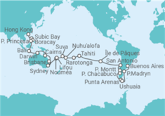 Itinéraire -  Tour du Monde - Costa Croisières